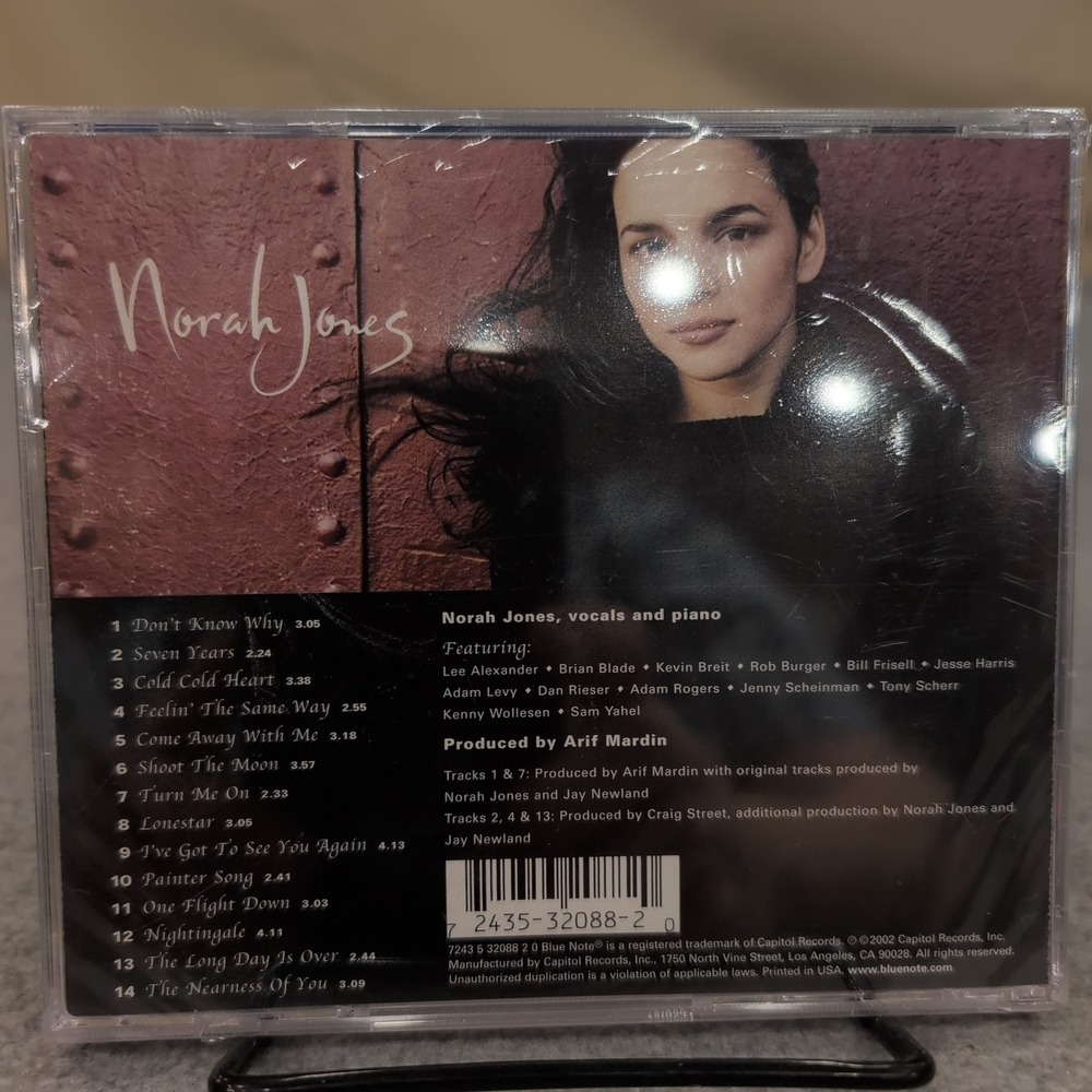 Norah Jones Come Away With Me CD Blue Note Grammy Winner Jazz Pop 2002 NEW - Picture 2 of 2